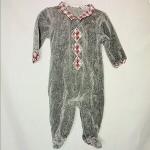 Gray Plaid Kids One Piece